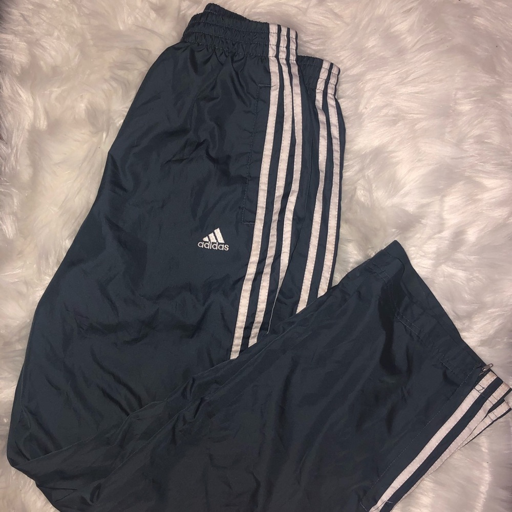 ADIDAS WIDE LEG WINDBREAKER PANTS